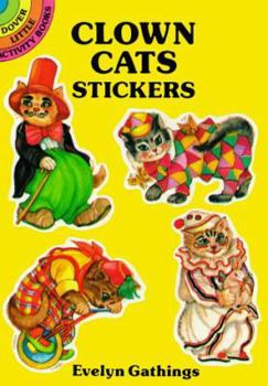 Paperback Clown Cats Stickers Book