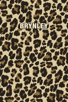 Paperback Brynley: Personalized Notebook - Leopard Print Notebook (Animal Pattern). Blank College Ruled (Lined) Journal for Notes, Journa Book
