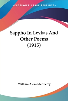 Paperback Sappho In Levkas And Other Poems (1915) Book