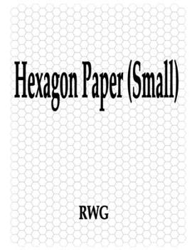Paperback Hexagon Paper (Small): 100 Pages 8.5" X 11" Book