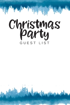 Christmas Party Guest List: Christmas Party Guest List Diary