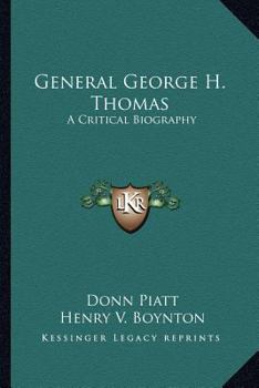 Paperback General George H. Thomas: A Critical Biography Book