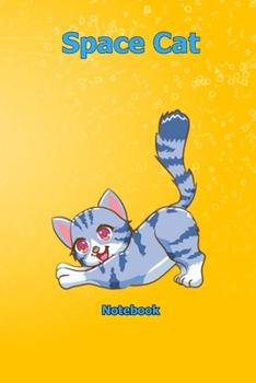 Paperback Space Cat: Notebook 6 x 9 inch With 120 Lined pages Book