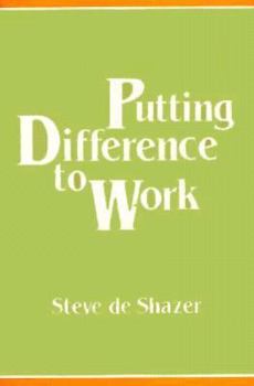 Hardcover Putting Difference to Work Book