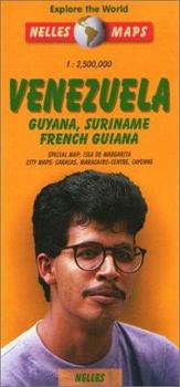 Map Venezuela, Guyana, Suriname, French Guiana Book