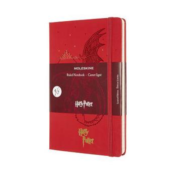 Office Product Moleskine Limited Edition Notebook Harry Potter, Large, Ruled, Book 4, Geranium Red (5 X 8.25) Book