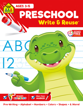 Spiral-bound School Zone Preschool Write & Book
