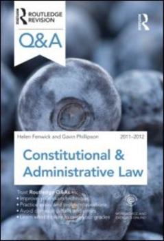 Paperback Q&A Constitutional & Administrative Law 2011-2012 Book