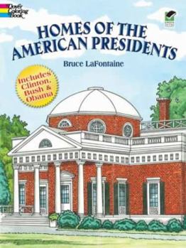 Paperback Homes of the American Presidents Coloring Book