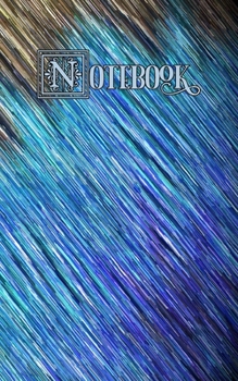 Notebook: Peacock Wind, Blue, Green and Tan - College Ruled, Medium Ruled Paper, Small Convenient Size