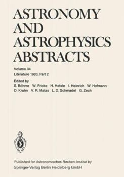 Paperback Astronomy and Astrophysics Abstracts: Literature 1983, Part 2 Book