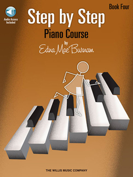 Paperback Step by Step Piano Course - Book 4 with Online Audio [With CD] Book