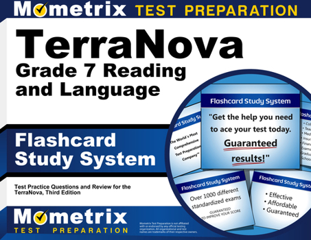 Paperback Terranova Grade 7 Reading and Language Flashcard Study System: Terranova Test Practice Questions & Exam Review for the Terranova, Third Edition Book