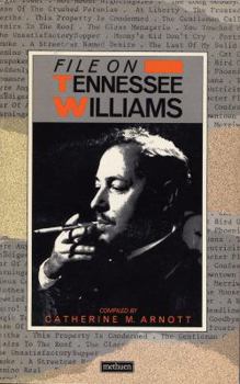 Paperback FILE ON TENNESSEE WILLIAMS (Writers on File) Book