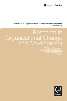 Hardcover Research in Organizational Change and Development, Volume 18 Book