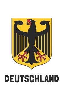 Deutschland: Handy journal notebook diary with blank lined paper to write in (Europe)