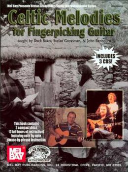 Paperback Celtic Melodies for Fingerpicking Guitar [With 3 CDs] Book