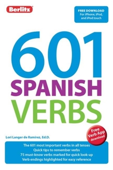 Paperback 601 Spanish Verbs Book