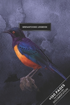 Bird Watching Birding Ornithology Journal Log Book - Hildebrandts Starling : Ornithologist Bird Identification Notebook Field Diary Notepad with 110 Pages in 6 X 9 Inch Birder Record for Spotting Obse