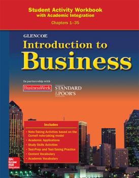 Paperback Introduction to Business, Chapters 1-35, Student Activity Workbook Book