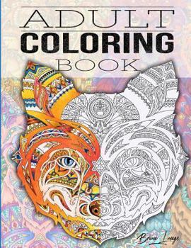 Paperback Adult Coloring Book: Stress Relieving Animal Designs Book