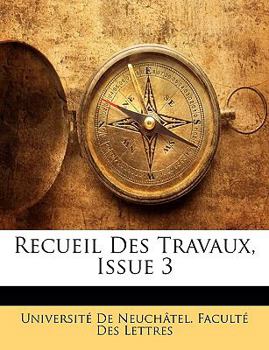 Paperback Recueil Des Travaux, Issue 3 [French] Book
