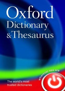 Hardcover Oxford Dictionary and Thesaurus Book