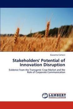 Paperback Stakeholders' Potential of Innovation Disruption Book