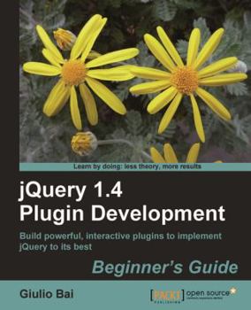 Paperback Jquery Plugin Development Beginner's Guide Book