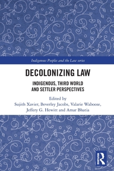 Paperback Decolonizing Law: Indigenous, Third World and Settler Perspectives Book