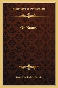 Hardcover On Nature Book