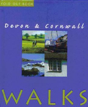 Hardcover AA Fold Out Book of Devon and Cornwall Walks (Fold Out Book) Book