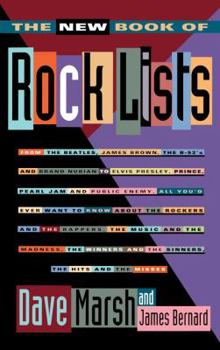Paperback New Book of Rock Lists Book