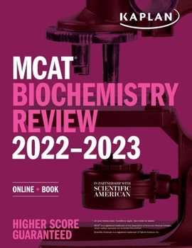Paperback MCAT Biochemistry Review 2022-2023: Online + Book
