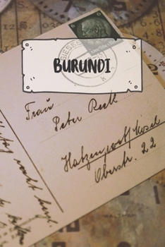 Paperback Burundi: Ruled Travel Diary Notebook or Journey Journal - Lined Trip Pocketbook for Men and Women with Lines Book