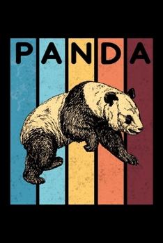 Paperback Panda: College Ruled Notebook (6x9 inches) with 120 Pages - Retro Panda Notebook With College Ruled Pages - Great Panda Gift Book