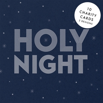 Gift Spck Charity Christmas Cards with Bible Verse, Pack of 10, 2 Designs: Bold Typography Book