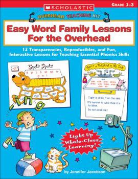 Paperback Overhead Teaching Kit: Easy Word Family Lessons for the Overhead: 12 Transparencies, Reproducibles, and Fun, Interactive Lessons for Teaching Essentia Book