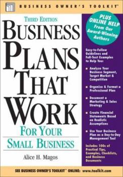 Paperback Business Plans That Work: For Your Small Business Book