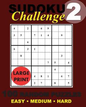 Paperback Suduko Challenge #2 [Large Print] Book