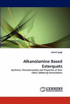 Paperback Alkanolamine Based Esterquats Book