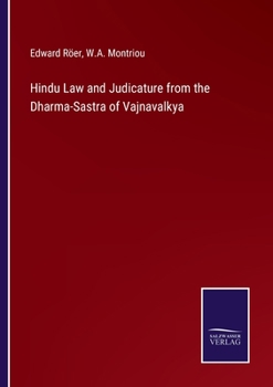 Paperback Hindu Law and Judicature from the Dharma-Sastra of Vajnavalkya Book