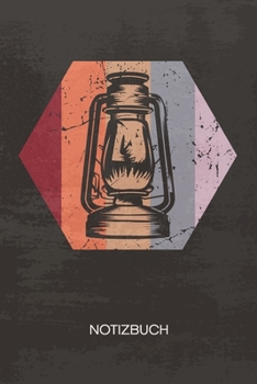 NOTIZBUCH A5 Dotted: 70er Liebhaber Notizheft GEPUNKTET 120 Seiten - Retro Dekoration Notizblock �llampe Skizzenbuch - Vintage Geschenk f�r Retro Liebhaber Vintage Liebhaber 90er Kind