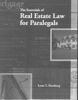 Paperback The Essentials of Real Estate Law for Paralegals Book