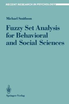 Paperback Fuzzy Set Analysis for Behavioral and Social Sciences Book