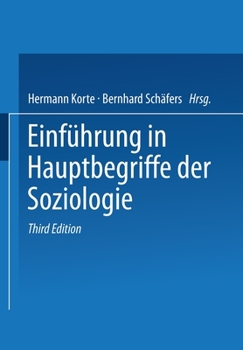 Paperback Einführung in Hauptbegriffe der Soziologie [German] Book