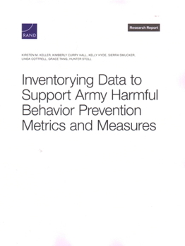 Paperback Inventorying Data to Support Army Harmful Behavior Prevention Metrics and Measures Book