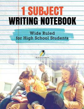 Paperback 1 Subject Writing Notebook Wide Ruled for High School Students Book