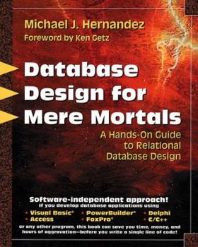 Paperback Database Design for Mere Mortals Book