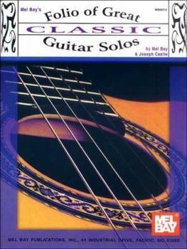 Paperback Folio of Great Classic Guitar Solos Book